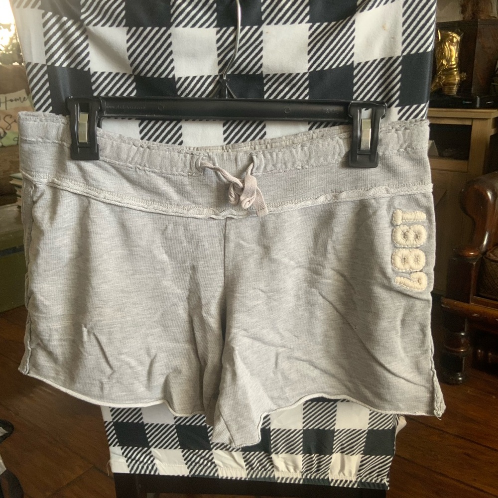 Mossimo Supply Co. Light Gray Drawstring Athletic Shorts